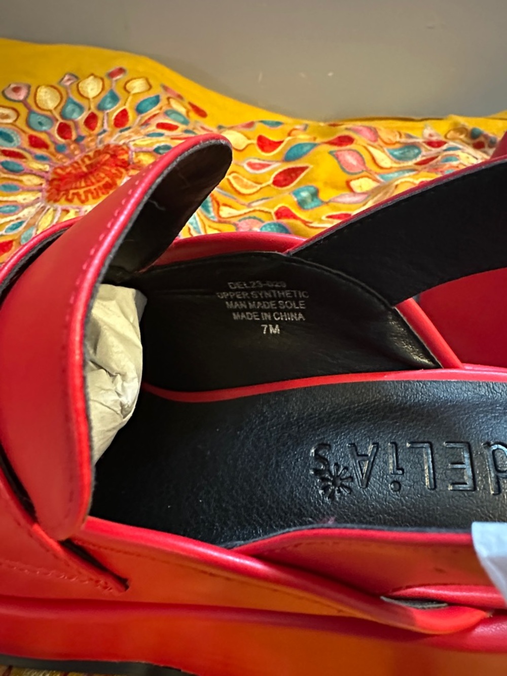 deLiA’s by Dolls Kill Red Platform Slingback Loafer Heels - Women NWOT - Picture 7 of 7